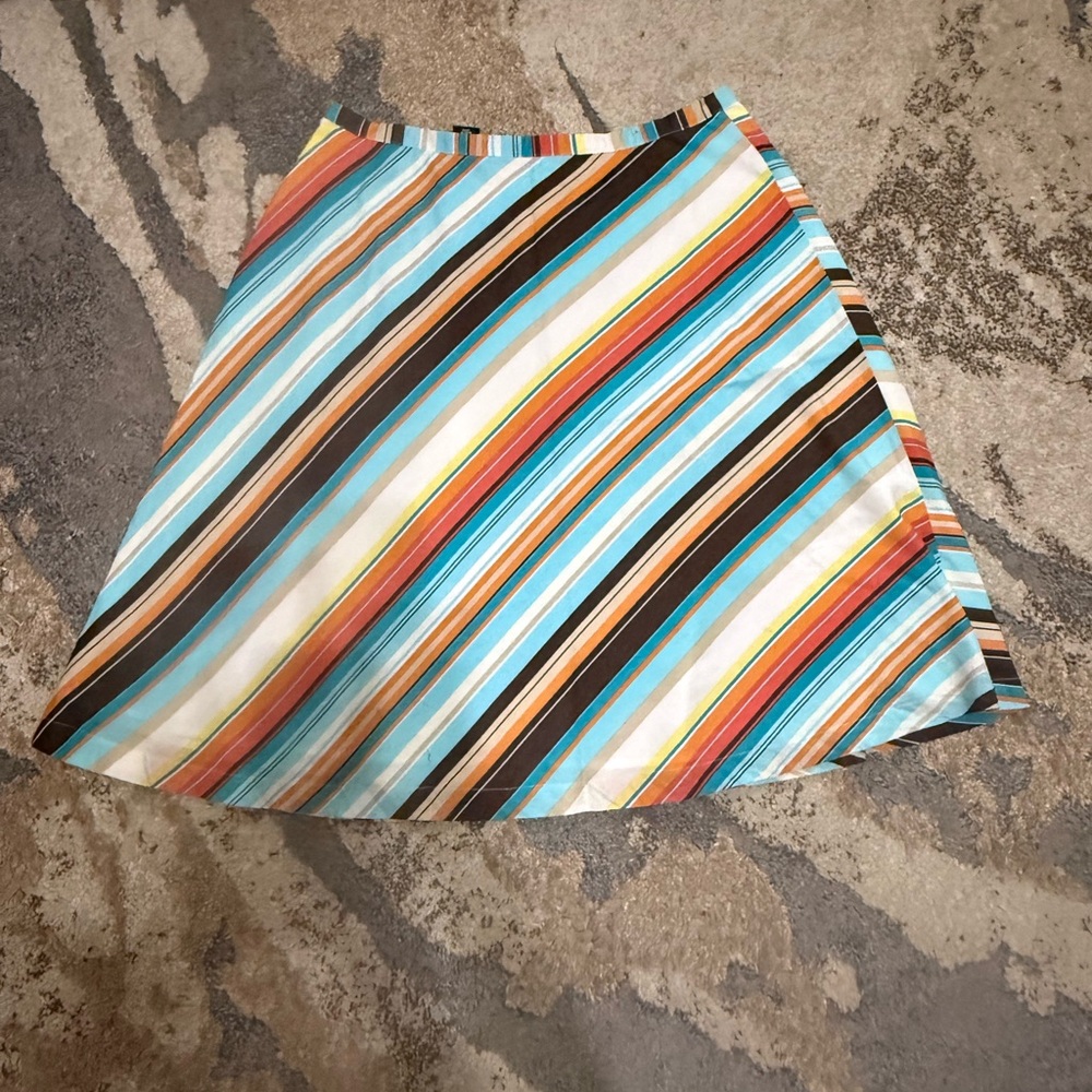 New York & Co Striped Multicolor Women's Skirt Size 10